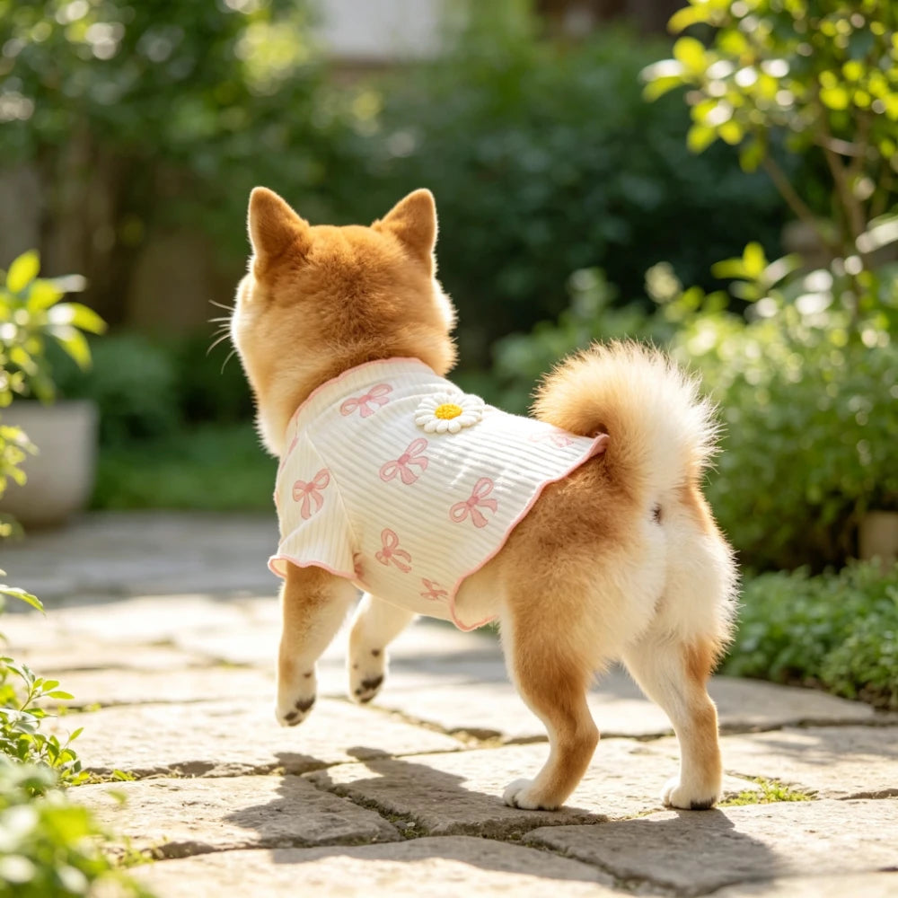 Elastic Dog Tshirt Soft Pet Vest Breathable Lightweight Summer Wear Comfortable for Small Dogs Cats Cute Design Pet Clothing