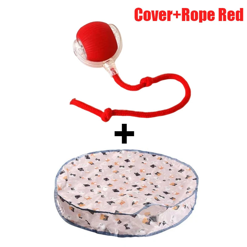 Interactive Cat Toys Ball Cover Set Fast Rolling in Pouch Hide and Seek Kitten Toy Motion Activated Interactive Cat Toy Indoor