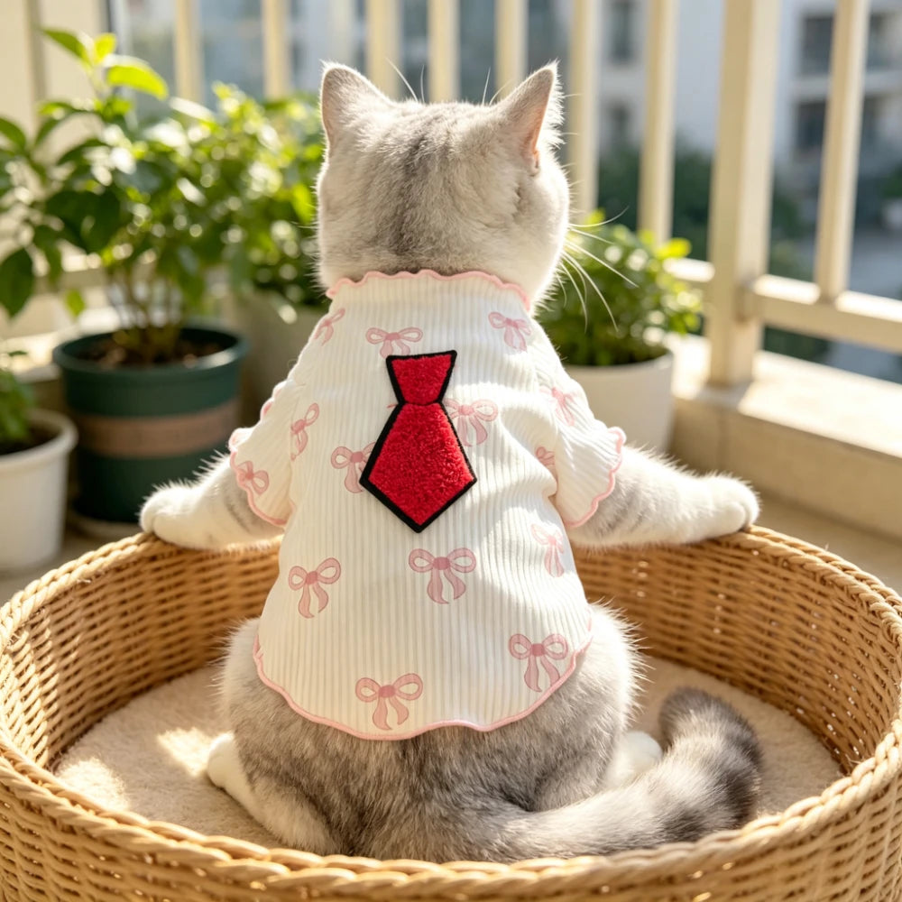 Lightweight Breathable Summer Dog Tshirt Pet Vest Elastic Soft Comfortable for Small Dogs Cats Cute Design Pet Clothing Outfit Wear