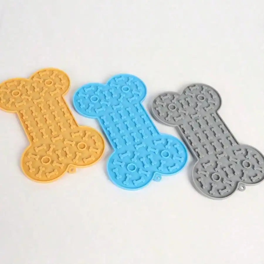 1pc Durable Interactive Pet Licking Pad, Silicone Slow Eating Mat For Dogs & Cats, Wall Stick Suction Feeding Plate For Bath Time, Boredom Breaker Puppy Stuff, Easy To Clean SP260514161757679202332