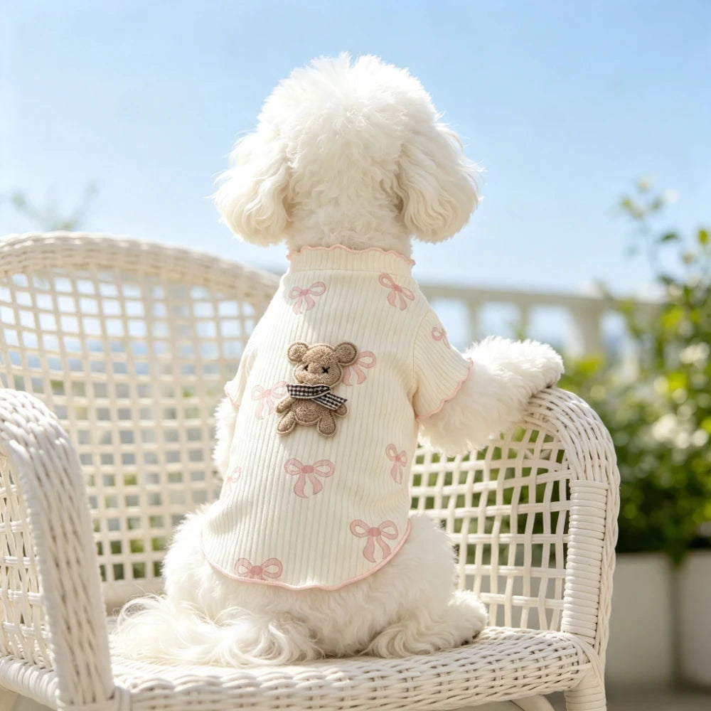 Breathable Lightweight Dog Tshirt Pet Vest Elastic Soft Comfortable for Small Dogs Cats Cute Design Summer Pet Clothing Outfit Wear