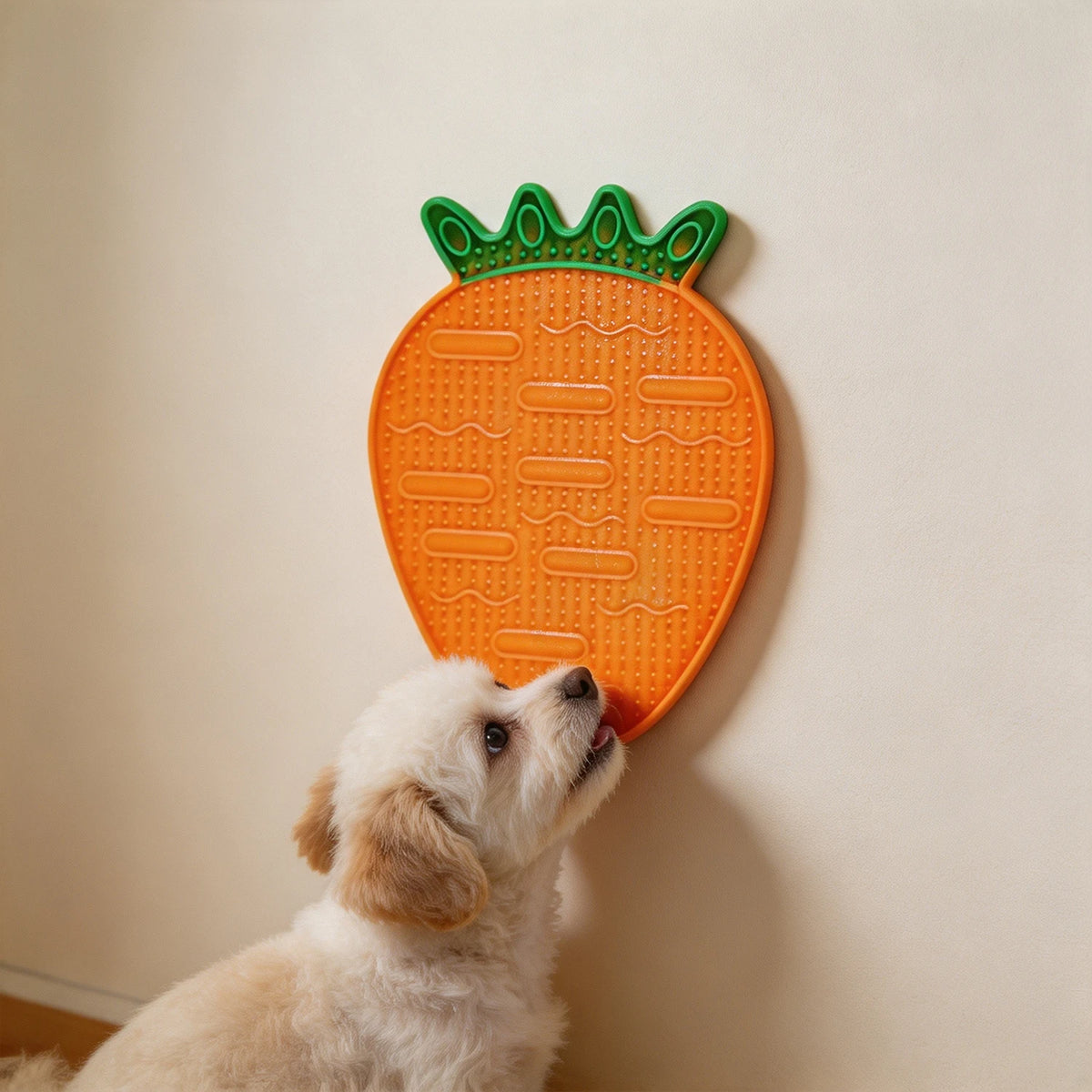 Pet Lick Mat 1pc Silicone Material Carrot Shape Slow Feeding Bowl Cat Dog Feeding Supplies Pet Feeding Pad Durable Chew Resistant