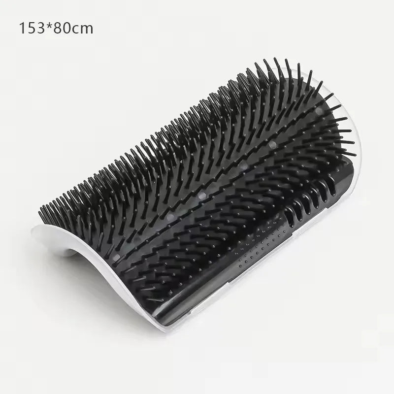 Pet Cat Corner Scrubber Massager Brush, Wall‑Mount Cat Scratcher Grooming Comb, Massage Corner Brush for Pet Cat Supplies