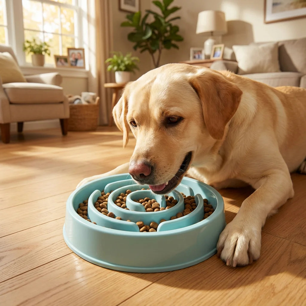 Non-Slip Maze Slow Feeder Bowl for Pets