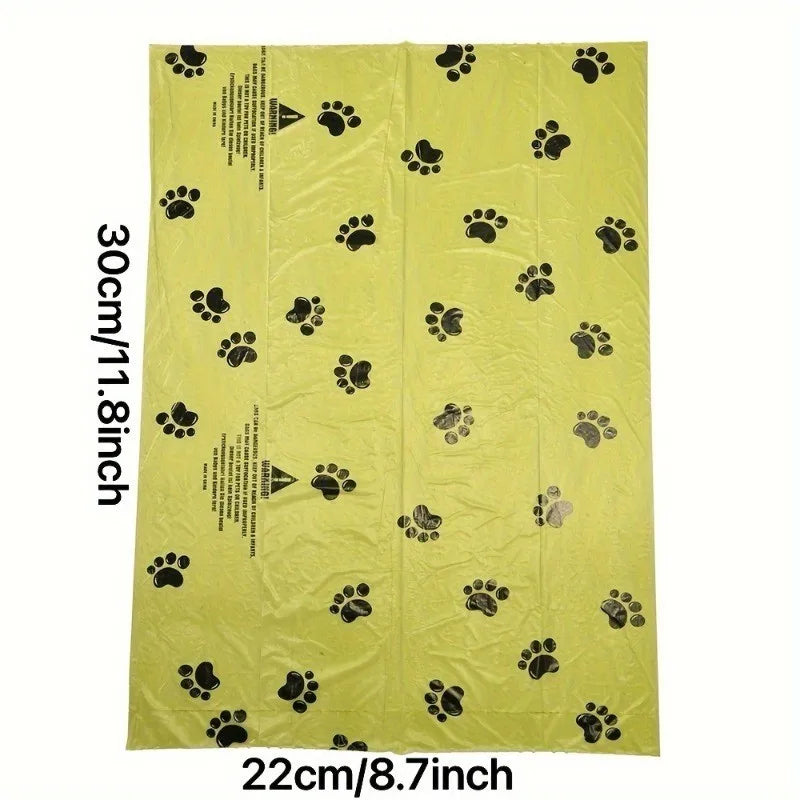 Biodegradable & Compostable Pet Poo Bags, with Drawstring. 10 Pcs, 12x12cm, EPI, for Greener Lifestyle