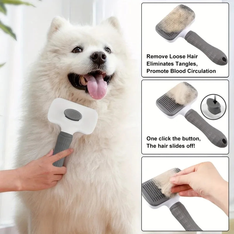 2-in-1 Pet Deshedding & Massage Brush