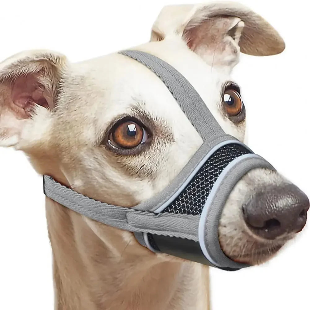 Breathable Adjustable Dog Muzzle Anti-Bite Mask  - Soft for Chewing Prevention & Grooming (Comfort Fit, Secure Buckle)