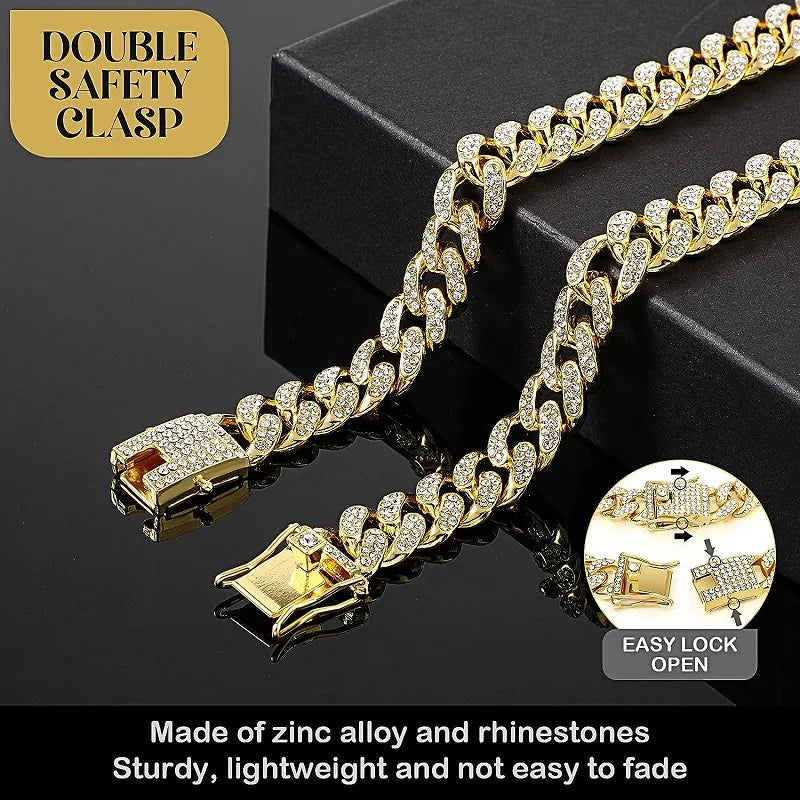 Gold Metal Chain Collar for Dogs & Cats