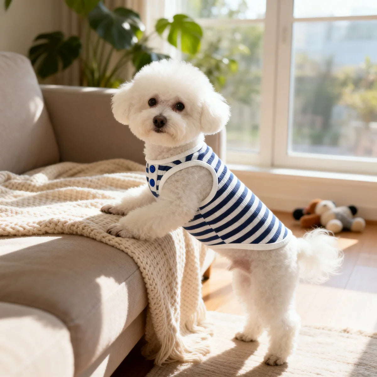 Lightweight Thin Summer Pet Outfit Stretchy Skin Friendly Clothing for Small and Medium Sized Cats and Dogs Cool Breathable Pet