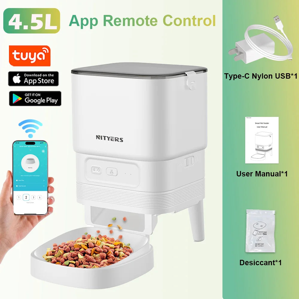 4.5L WiFi Automatic Feeder for Cats & Dogs
