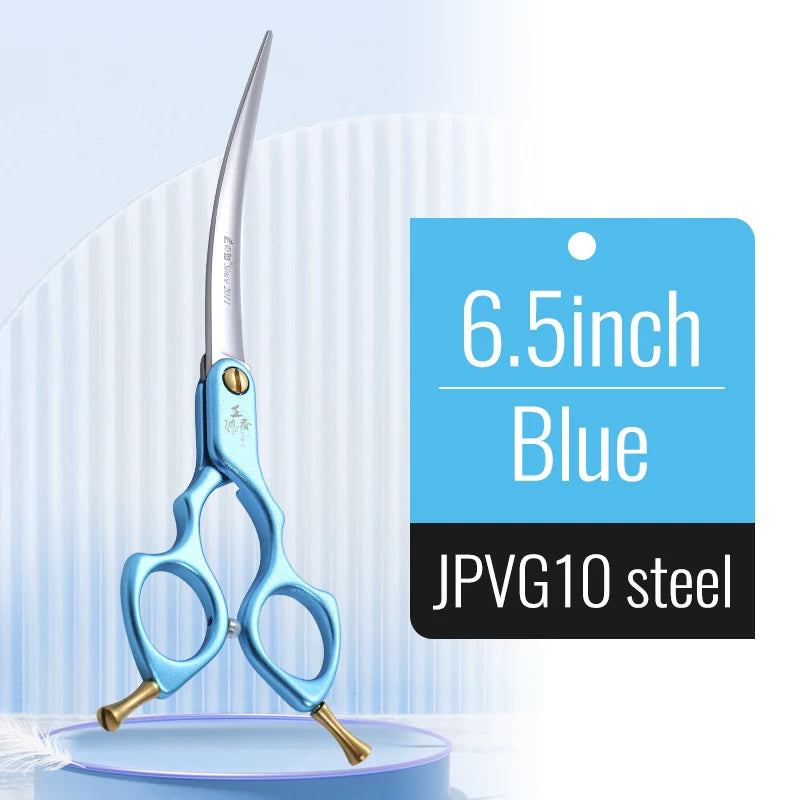 Professional 440C Curved Dog Grooming Shears
