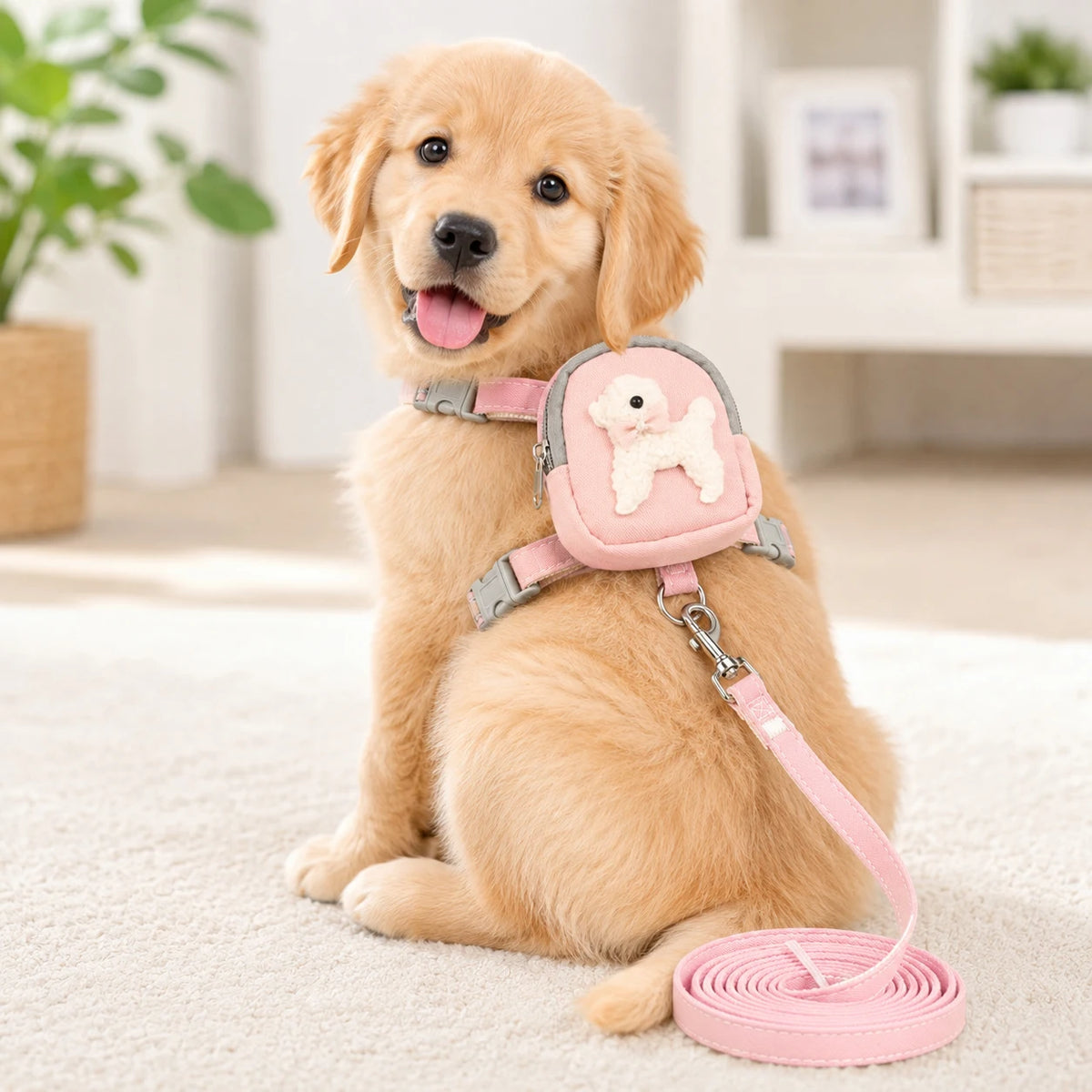 Fashion Cat Dog Harness and Leash Set for Cats Small Dogs Cute Dog Harness  Perfect for Outdoor Adventures and Carrying Treats