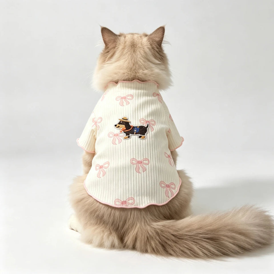 Soft Pet Vest Cute Dog Tshirt Breathable Elastic Summer Wear for Small Dogs Cats Lightweight Comfortable Pet Clothing