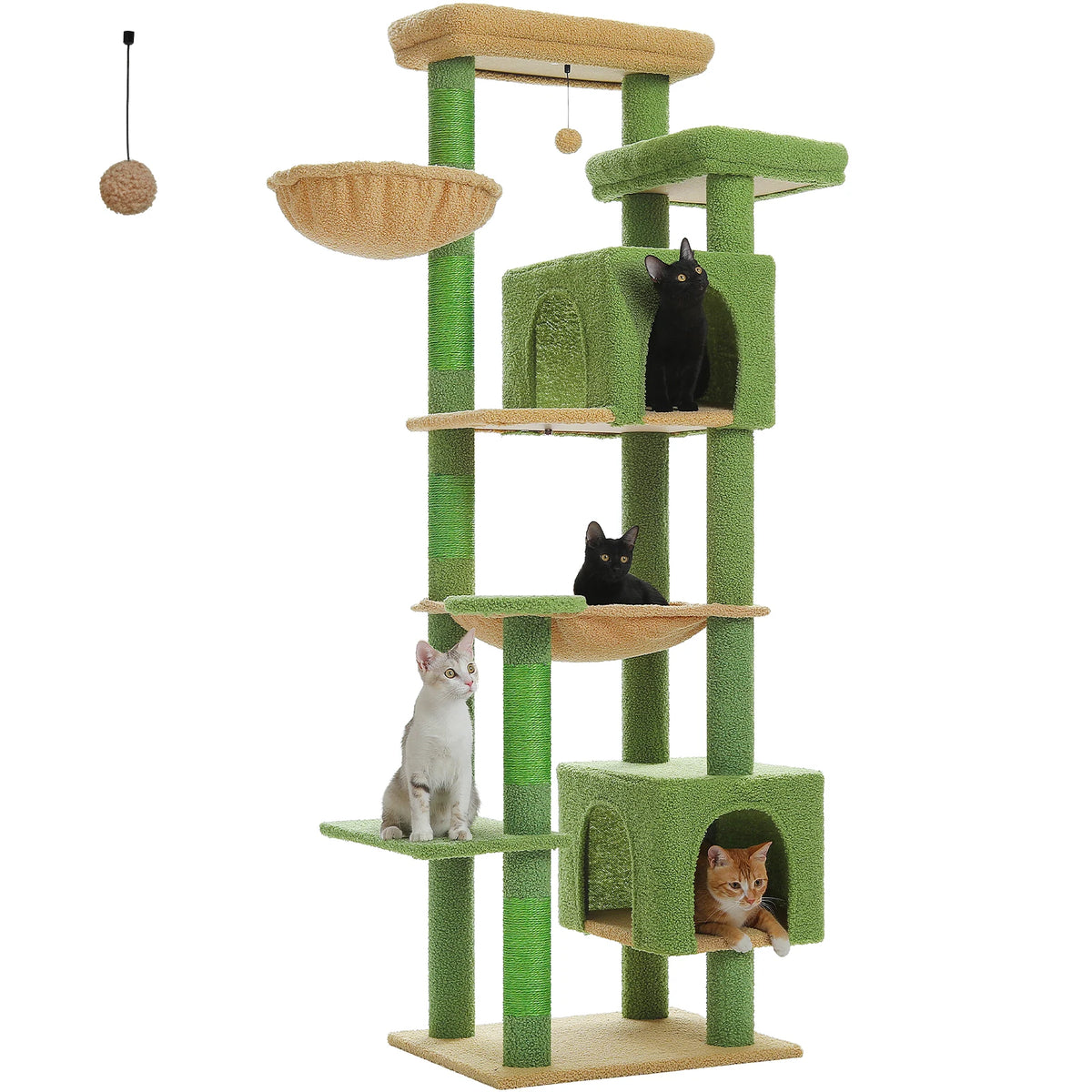 Large Multi-Level Cat Tower with Caves & Perches
