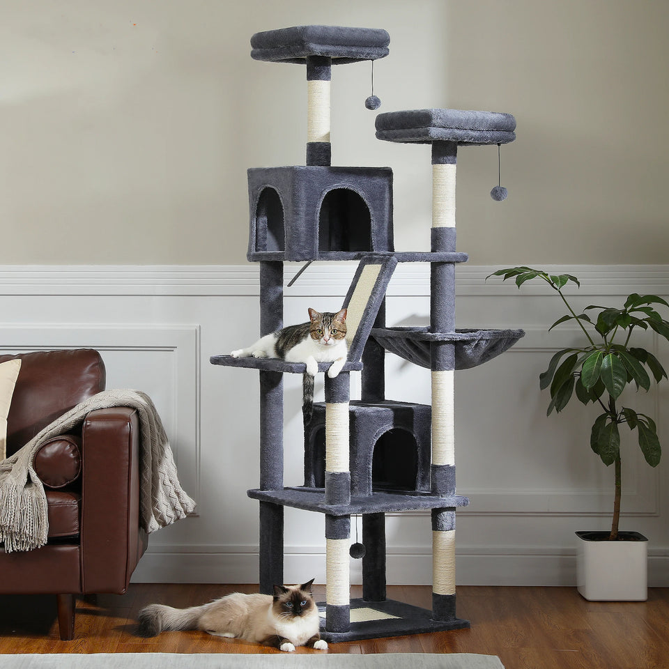 Large Multi-Level Cat Tower with Caves & Perches