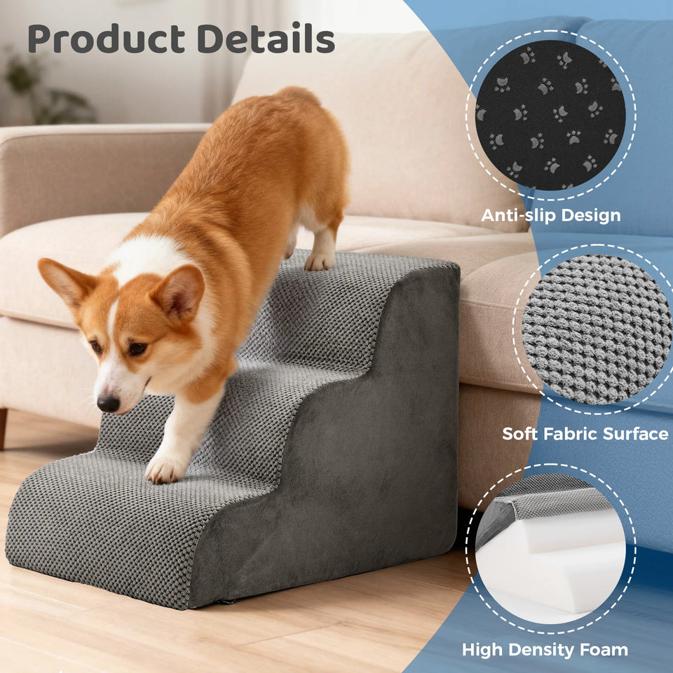 High-Density Foam Dog Stairs & Ramp