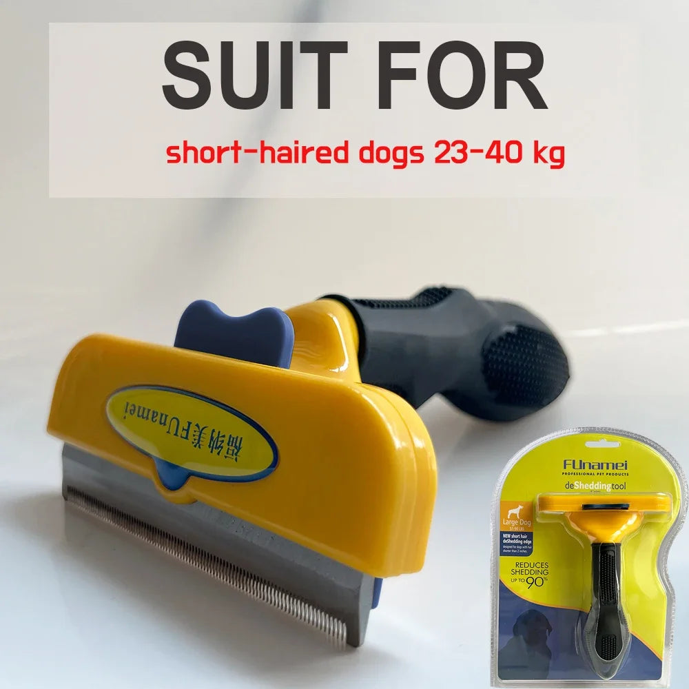 Massage & Deshedding Brush for Dogs and Cats