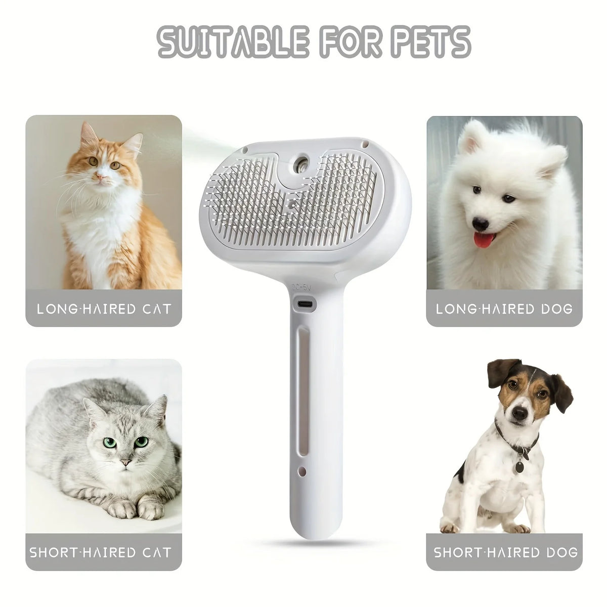 Pet Spray Comb & Mist Grooming Brush