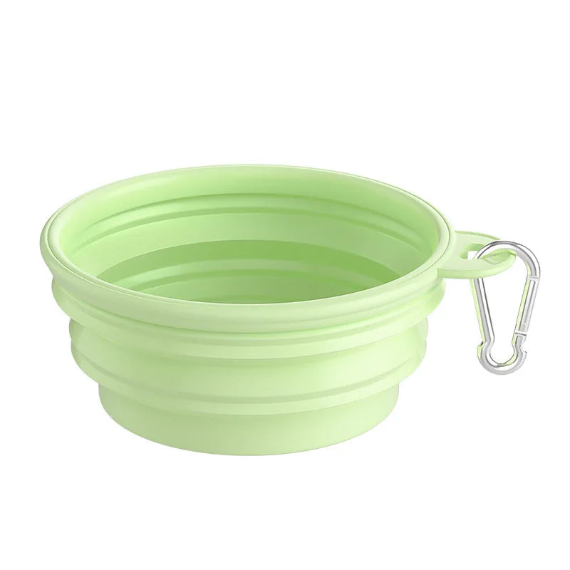 350ml Foldable Pet Water Bowl - Silicone Folding Bowl for Dogs and Cats Suitable for Outdoor Travel and Puppies