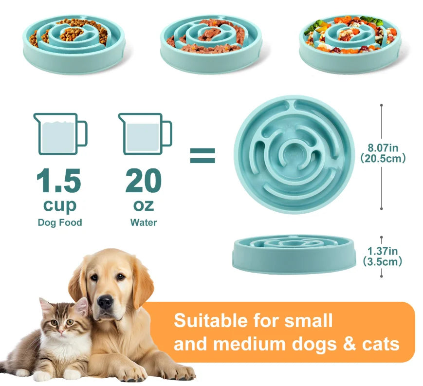 Non-Slip Maze Slow Feeder Bowl for Pets