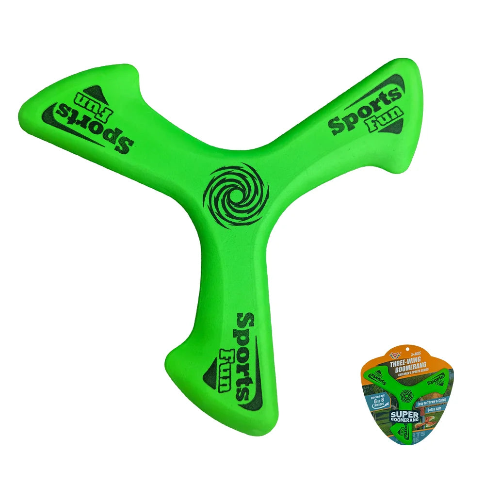 Outdoor Interactive Dog Boomerang Toy Three Wings Pet Flying Disc Lightweight Safe Bite Resistant Puppy Training Throw Play Toy Pet Entertainment Supplies