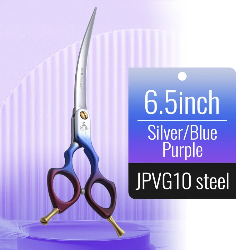 Professional 440C Curved Dog Grooming Shears