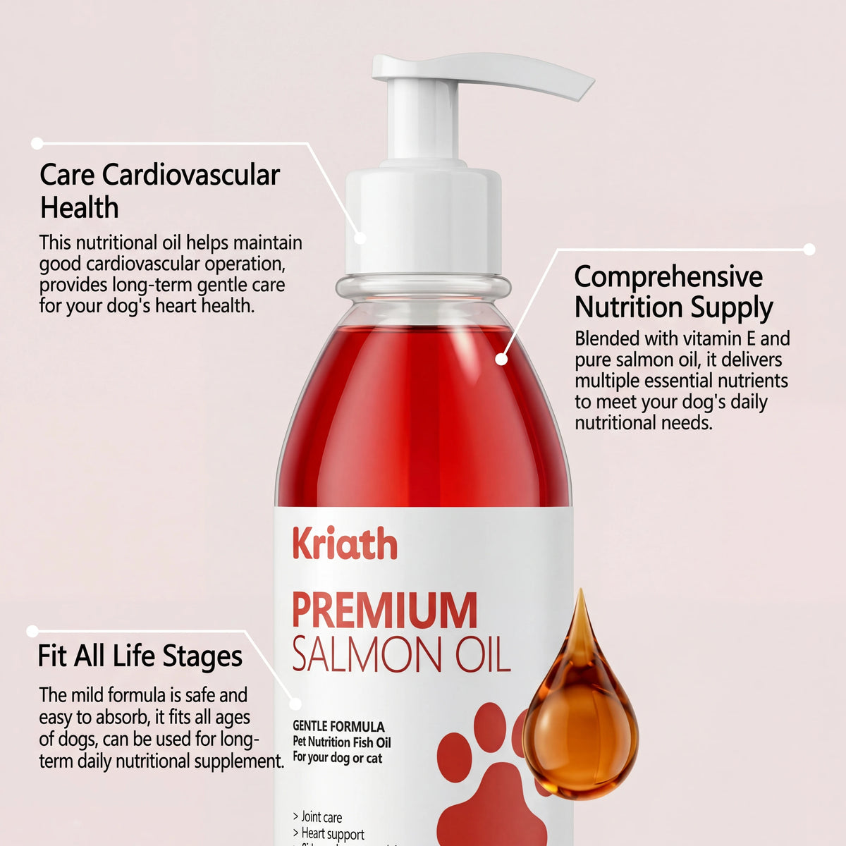 Salmon Oil for Dogs & Cats, 100ml