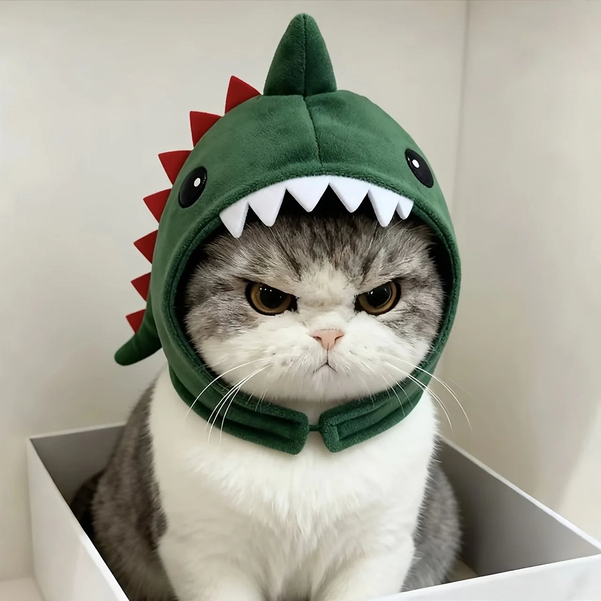 Cute Dinosaur Hat for Cats
