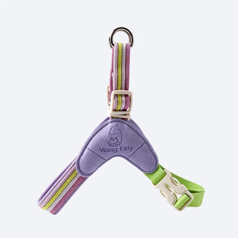 Dog Leash Going Out without Hands Pet Saddle Chest Back Anti-Break Dog Leash Dog Chain Breathable Leash