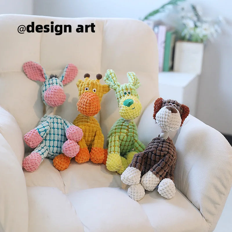 Pet Toy Dog Bite Vocal Toy Funny Donkey Bite Resistant Molar Plush Interactive Dog Dog Bite Vocal Toy