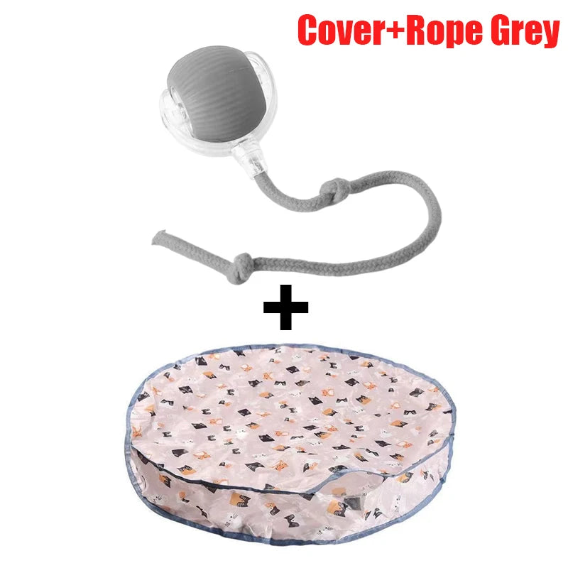 Interactive Cat Toys Ball Cover Set Fast Rolling in Pouch Hide and Seek Kitten Toy Motion Activated Interactive Cat Toy Indoor