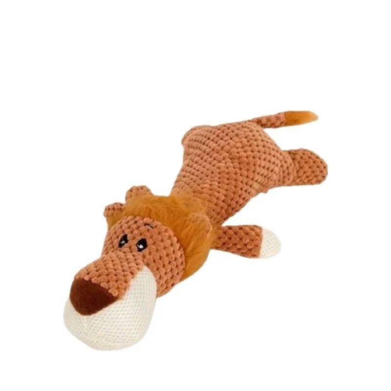 Pet Toy Dog Plush Material Simulation Animal Modeling Accompanying Dog Interactive Sound Bite Resistant Toy