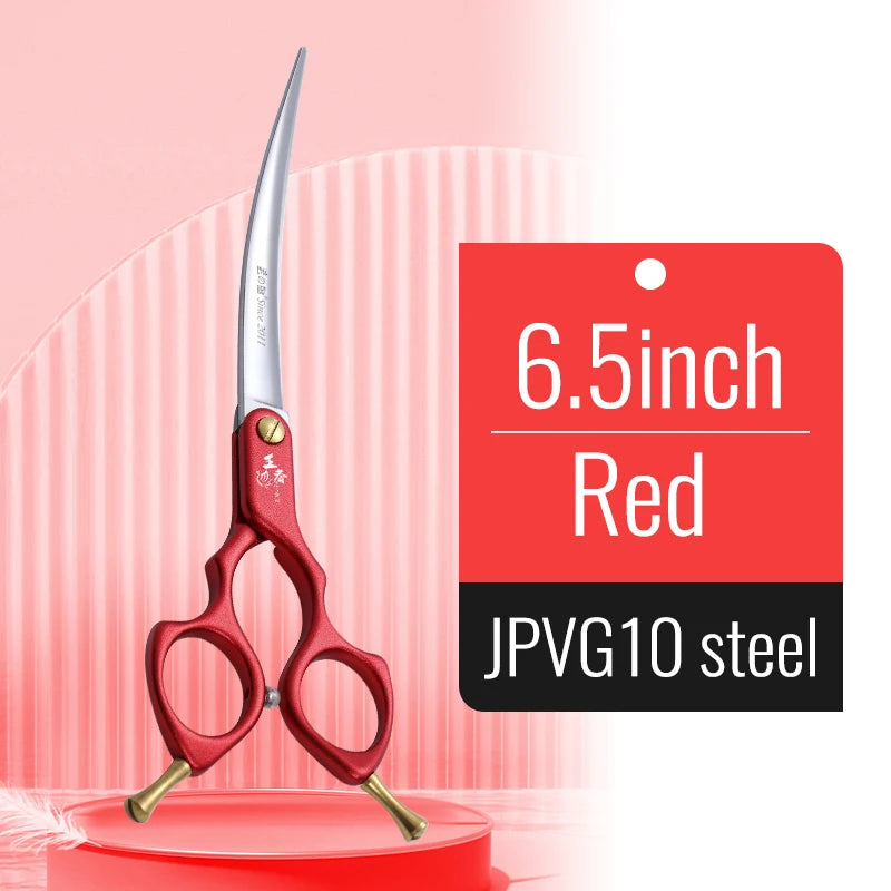 Professional 440C Curved Dog Grooming Shears