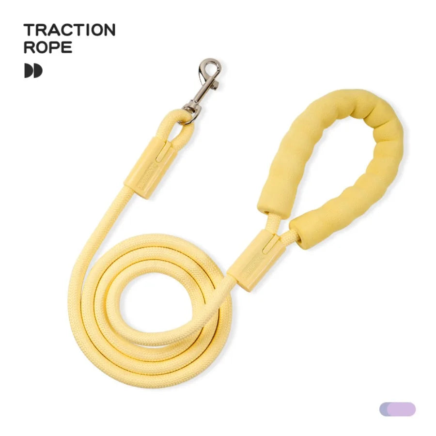 Dopamine cross-border dog rope pet supplies traction rope colorful nylon round rope outdoor dog walking rope dog traction rope