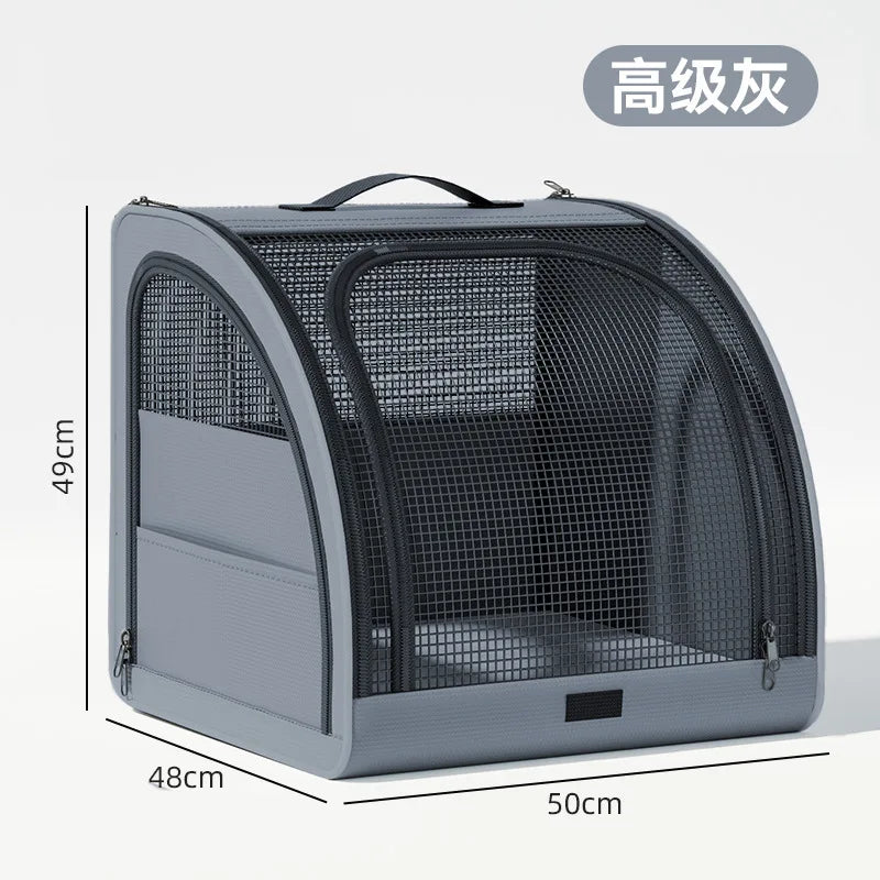 Foldable Pet Carrier Backpack for Cars & Travel
