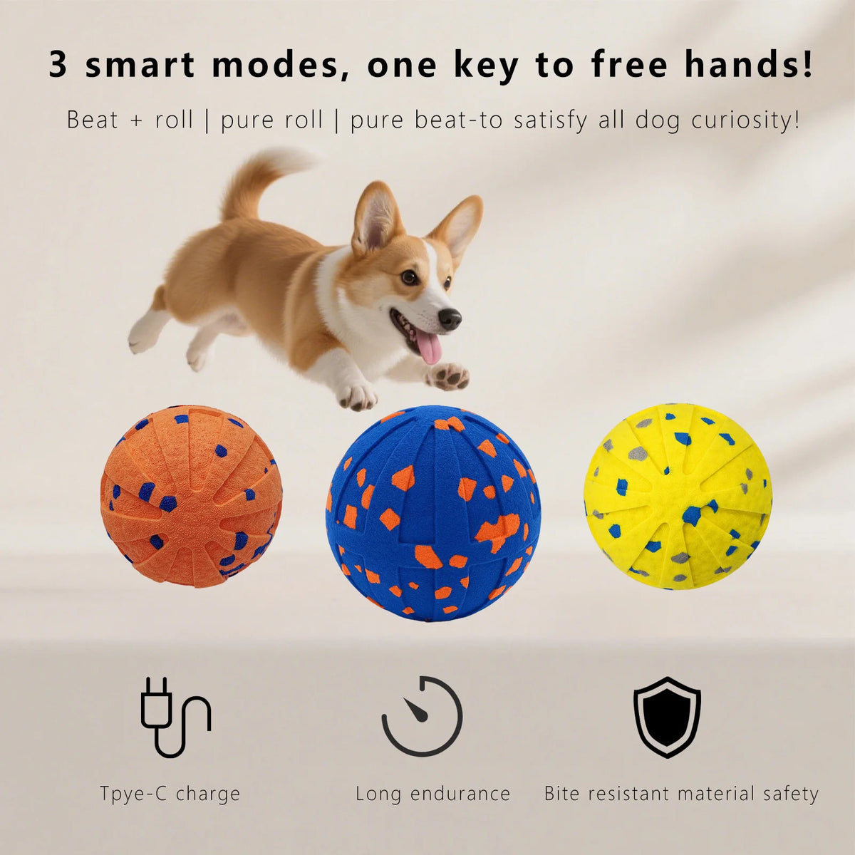 Automatic Moving & Bouncing Dog Ball