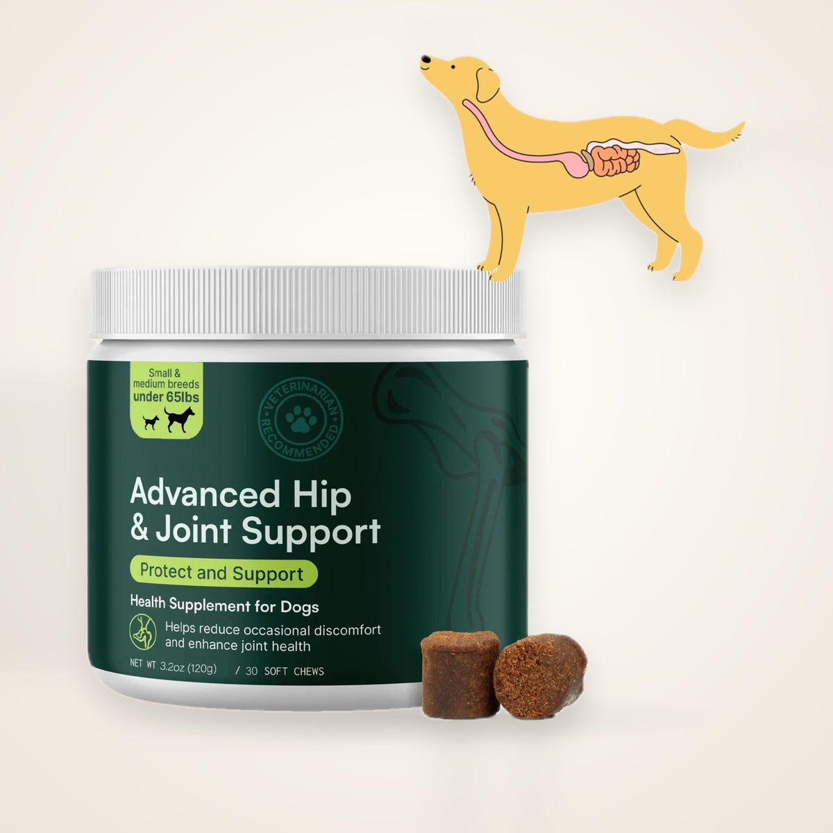 Glucosamine Hip & Joint Chews for Dogs – studio photo