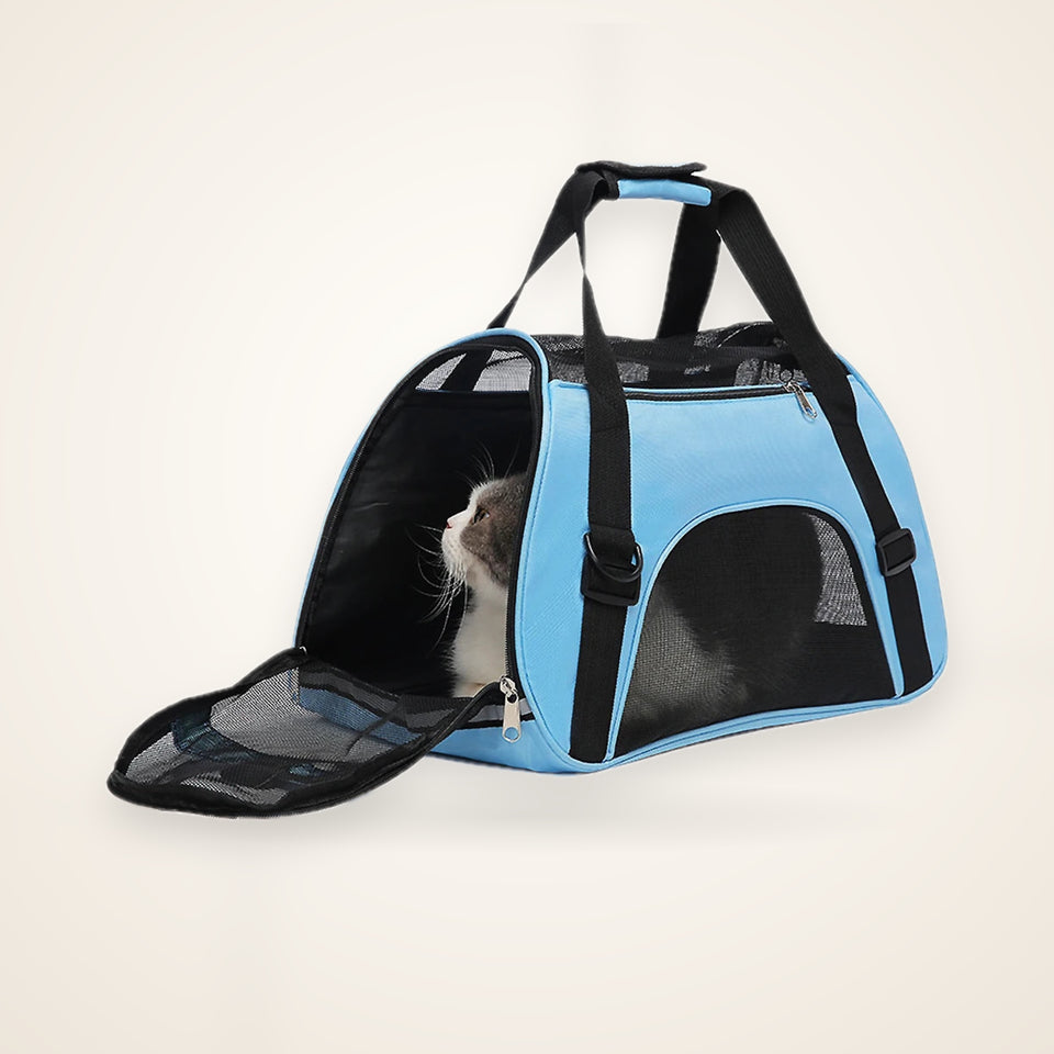 Cat Bags Portable Dog Carrier Bag Mesh Breathable Pet Puppy Travel Bags for Small Dogs Foldable Cats Handbag Bag Transport Bag – studio photo