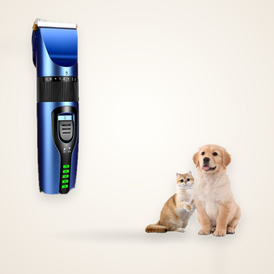 Rechargeable Pet Hair Clipper with Digital Display – studio photo