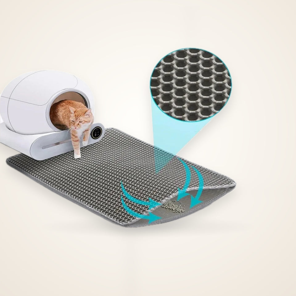 Cat Litter Mat Heavy Duty Waterproof 2 Layer Non Slip Washable Pet Floor Protector Litter Box Sand Stopper Pet Product – studio photo