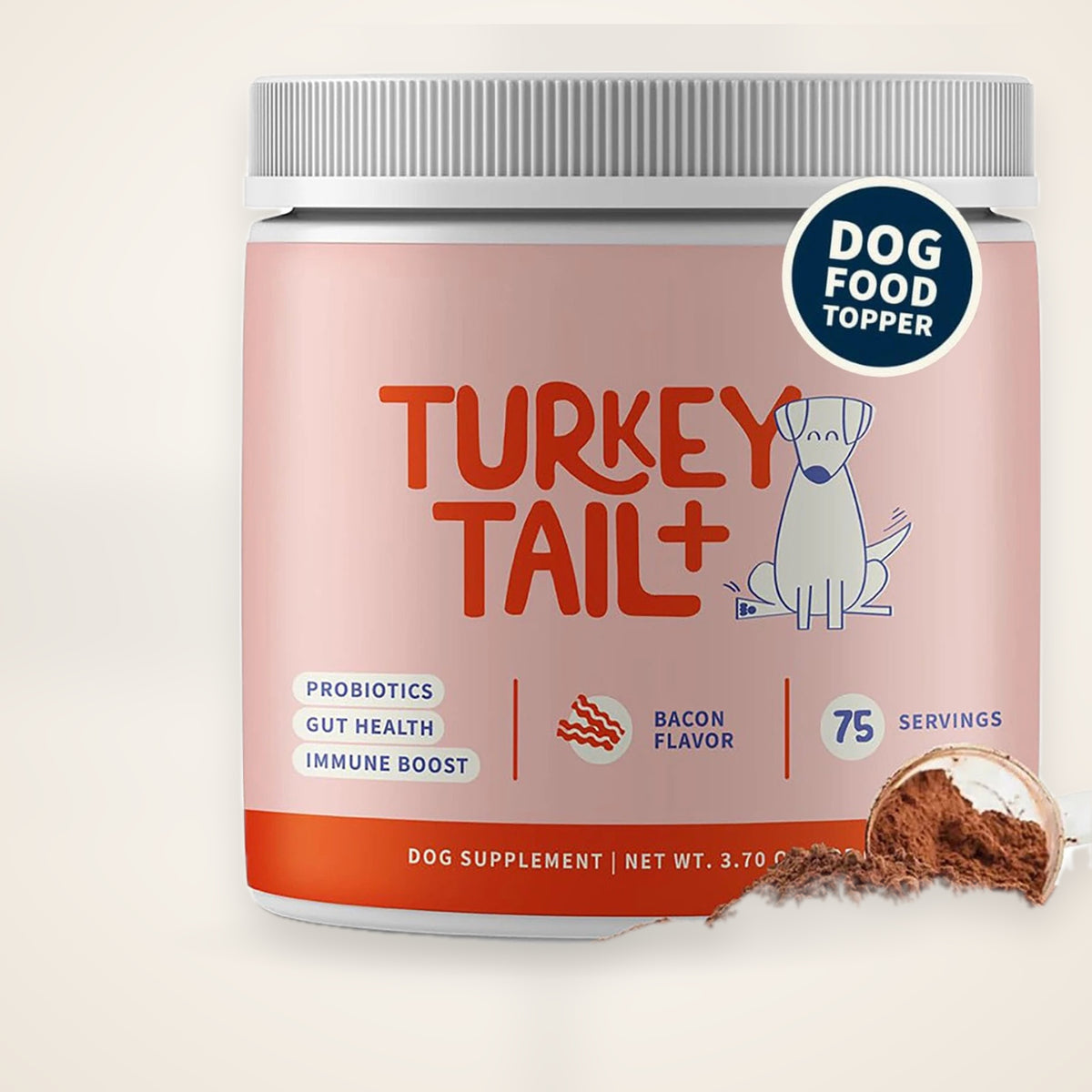 Turkey Tail Mushroom Supplement for Dogs – studio photo